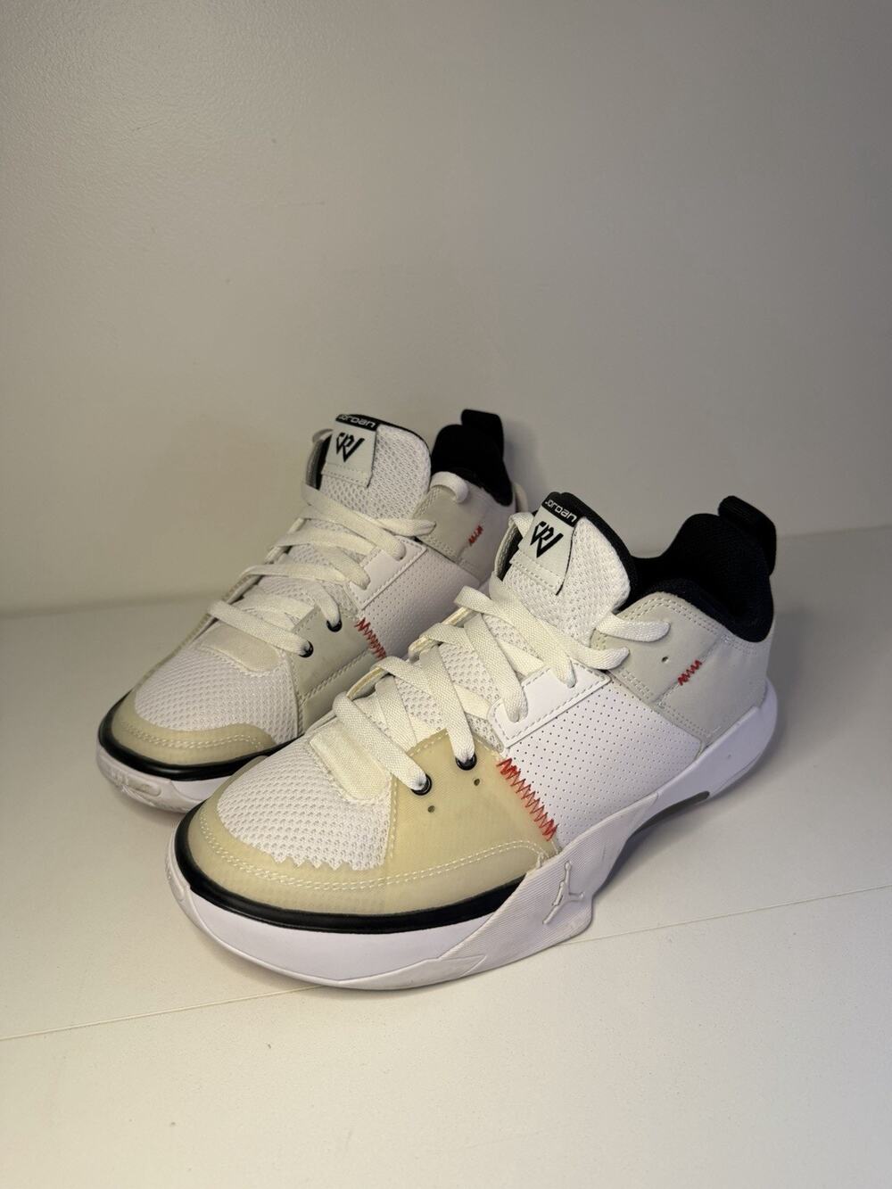 Jordan One Take 5 GS Russell Westbrook Size 6.5Y White Red Black FD2338-106 EUC!